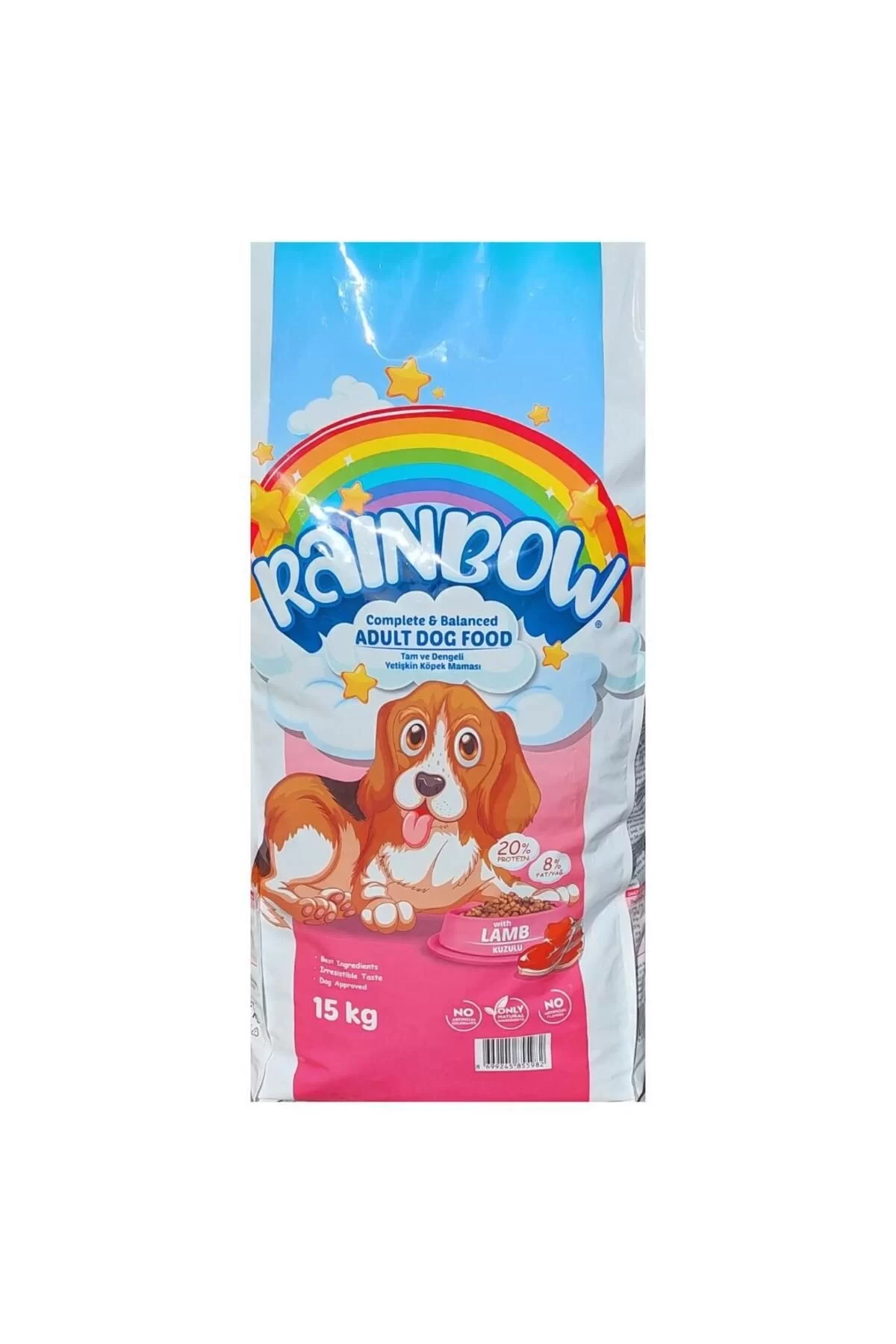 Rainbow%20Kuzu%20Etli%20Yetişkin%20Köpek%20Maması%2015%20Kg
